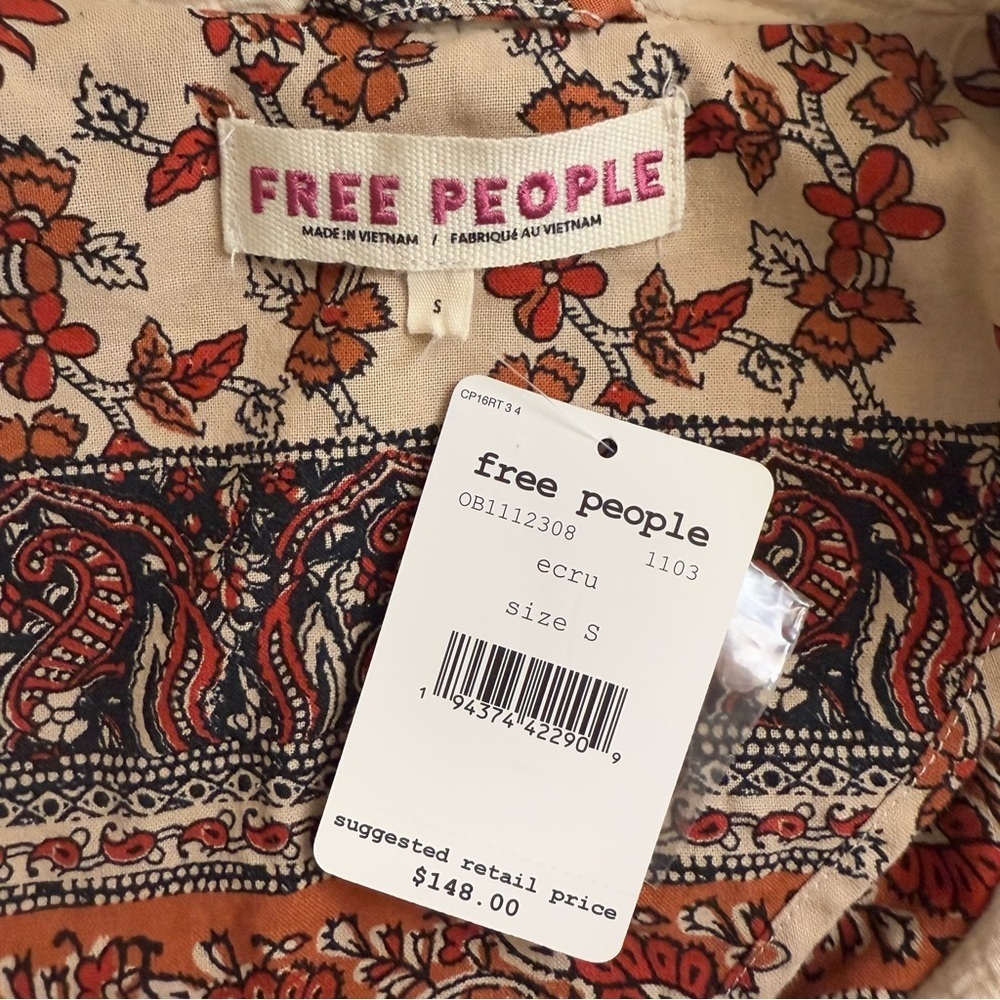 Free People Rowan Cotton Blazer in Ecru - Picture 12 of 14